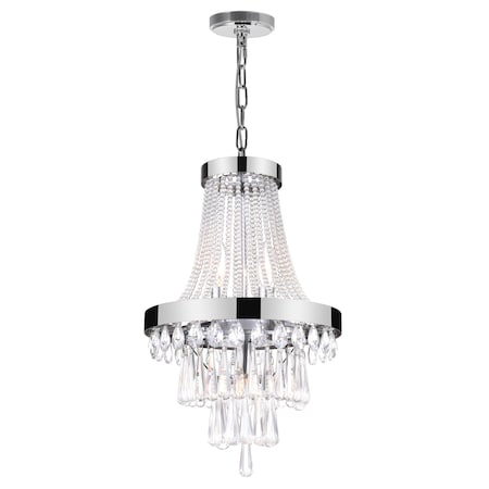Cwi Lighting Vast 3 Light Chandelier With Chrome Finish 5078P12C